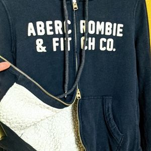 ABERCROMBIE & FITCH Sherpa Lined Double Zip Hoodie